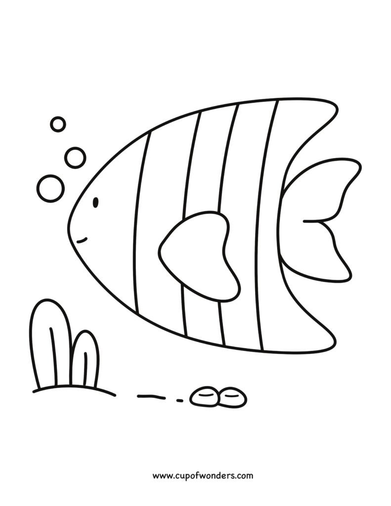 If you are looking for cute things to color this cute fish Coloring page is perfect. Cute, bold and easy Coloring page for kids,teens and adults.